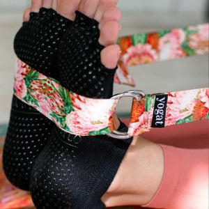 Black Toeless Grip Socks for Yoga - sock-it and co