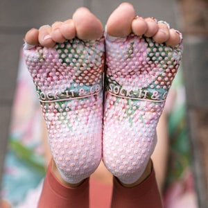 australian toeless grip socks for yoga and pilates - sock-it and co