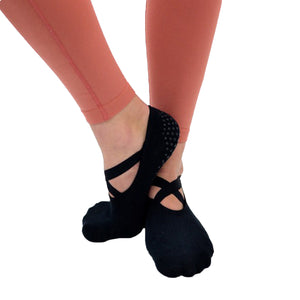 Black Ballet Grip Socks for barre bar - SOCK-IT AND CO