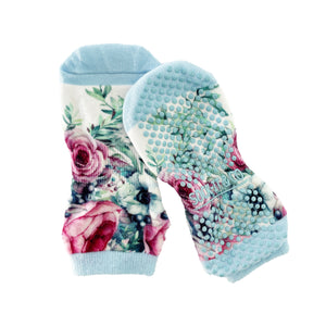 Flower Pilates and Yoga Socks - SOCK-IT AND CO
