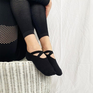 SOCK-IT AND CO Black Ballet Grip Socks