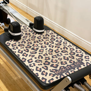 leopard print reformer mat - sock-it and co